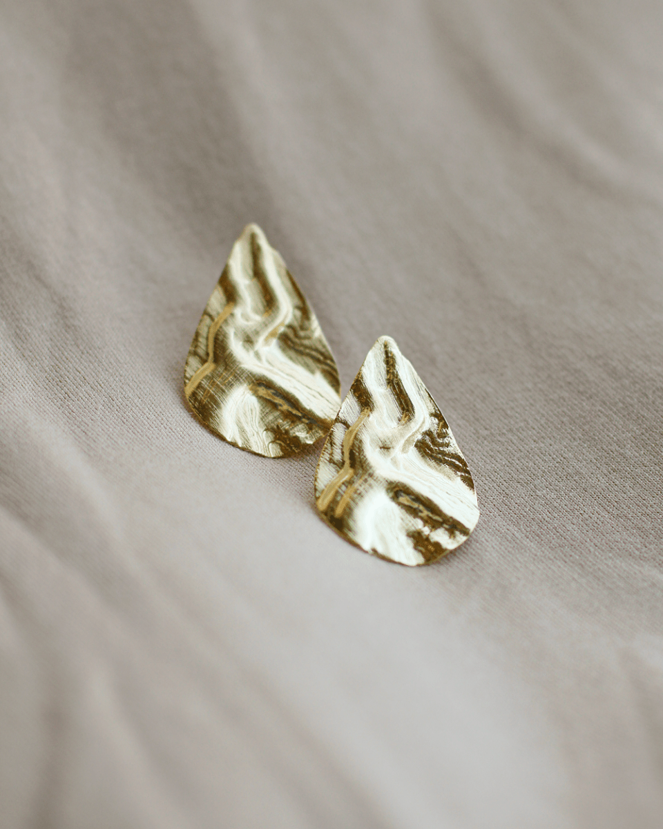 Aros baño de oro DROP