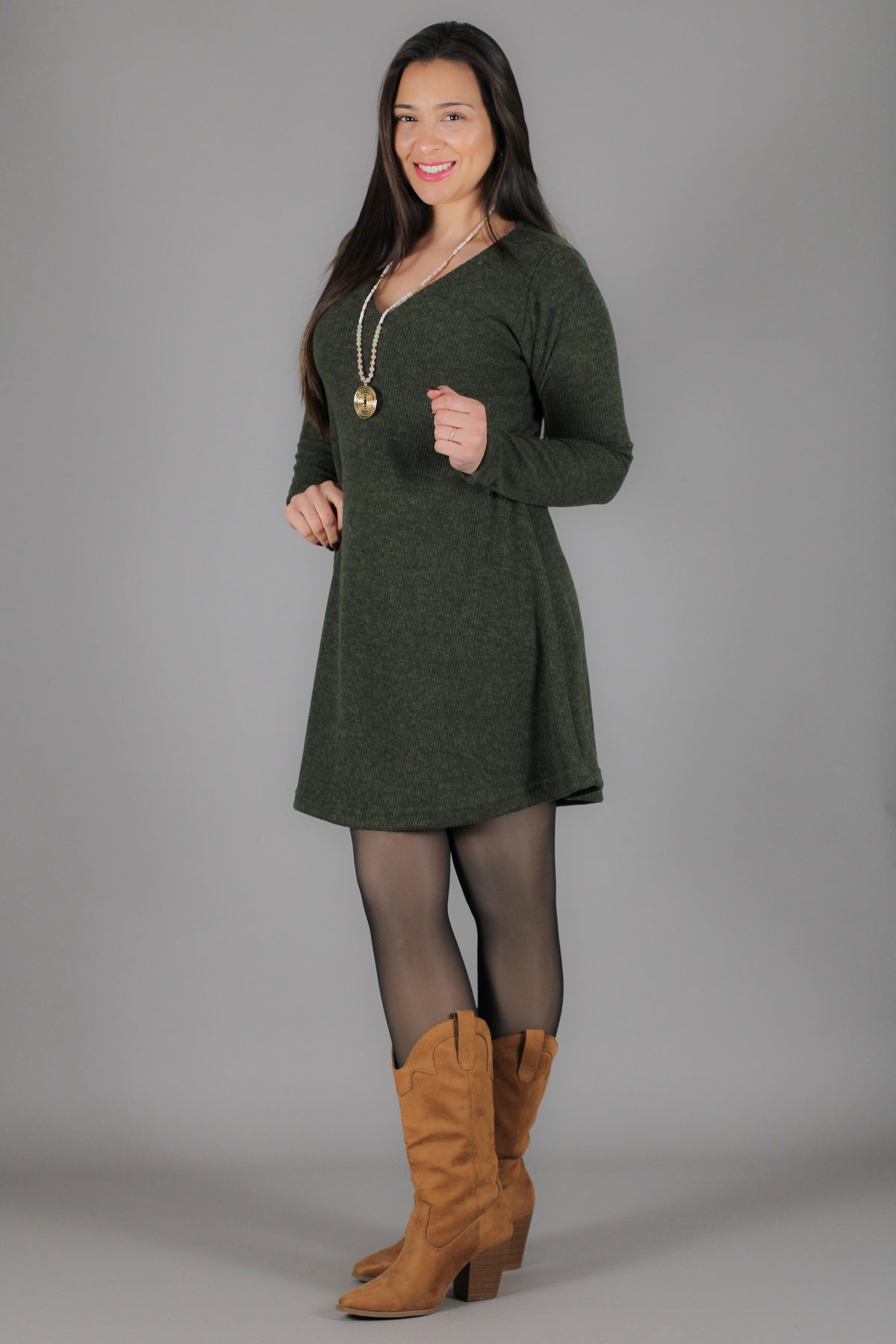 Vestido MARGARITA lanilla afranelada