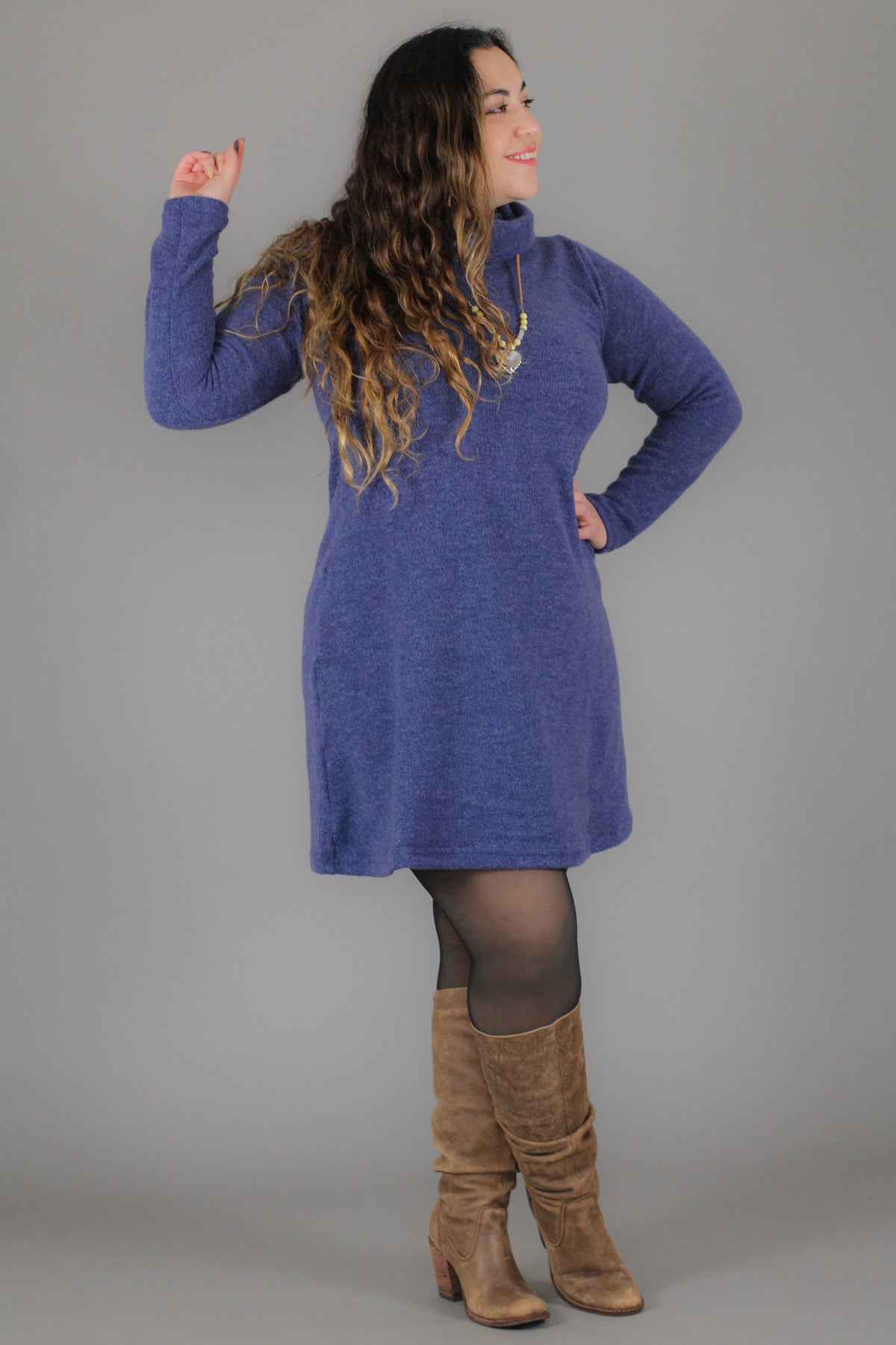 Vestido MARIELA lanilla aterciopelada