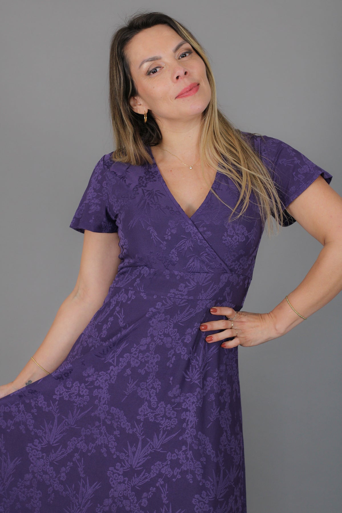Maxivestido SOL Relieve floral