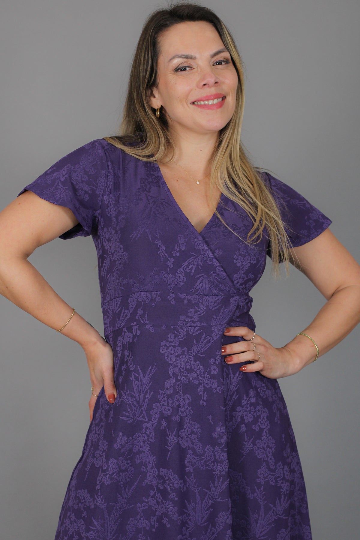 Maxivestido SOL Relieve floral