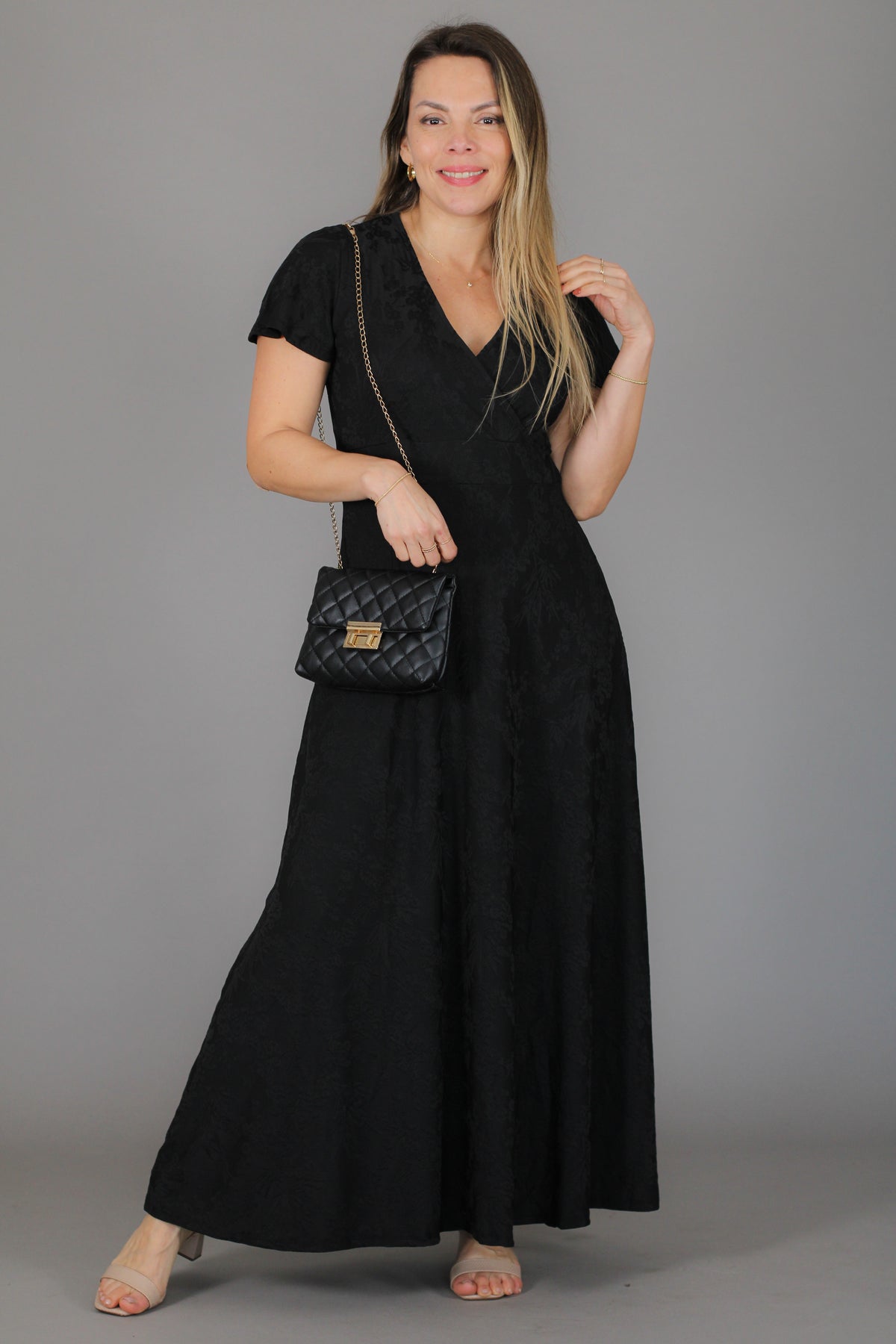 Maxivestido SOL Relieve floral