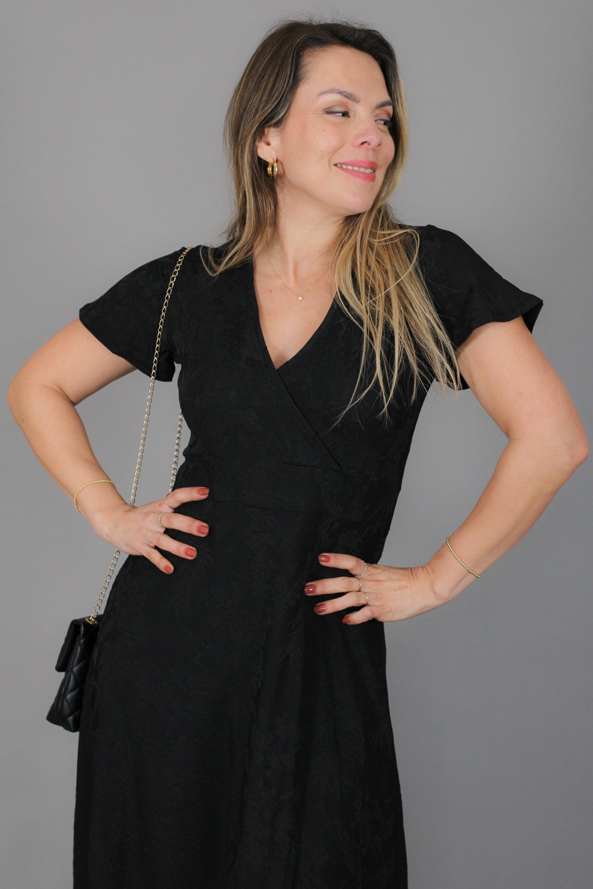 Maxivestido SOL Relieve floral
