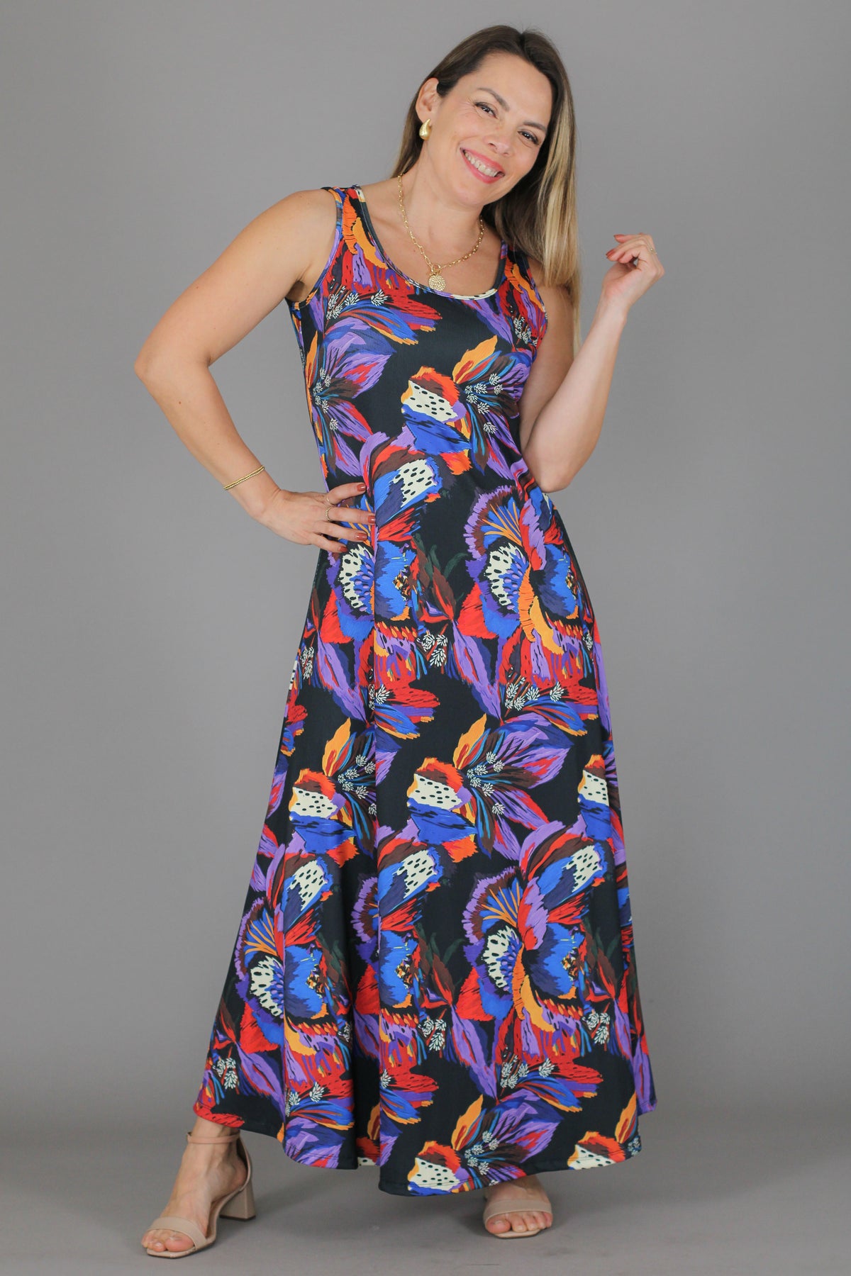 Maxivestido ANA Estampado