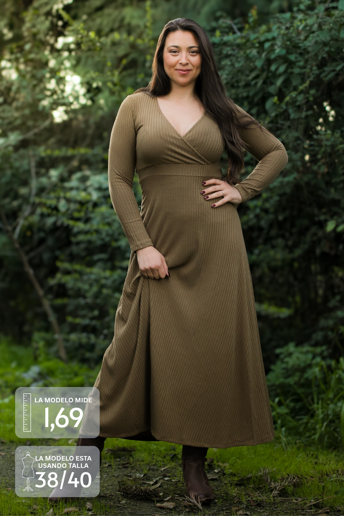 Maxivestido SOLEDAD Lanilla