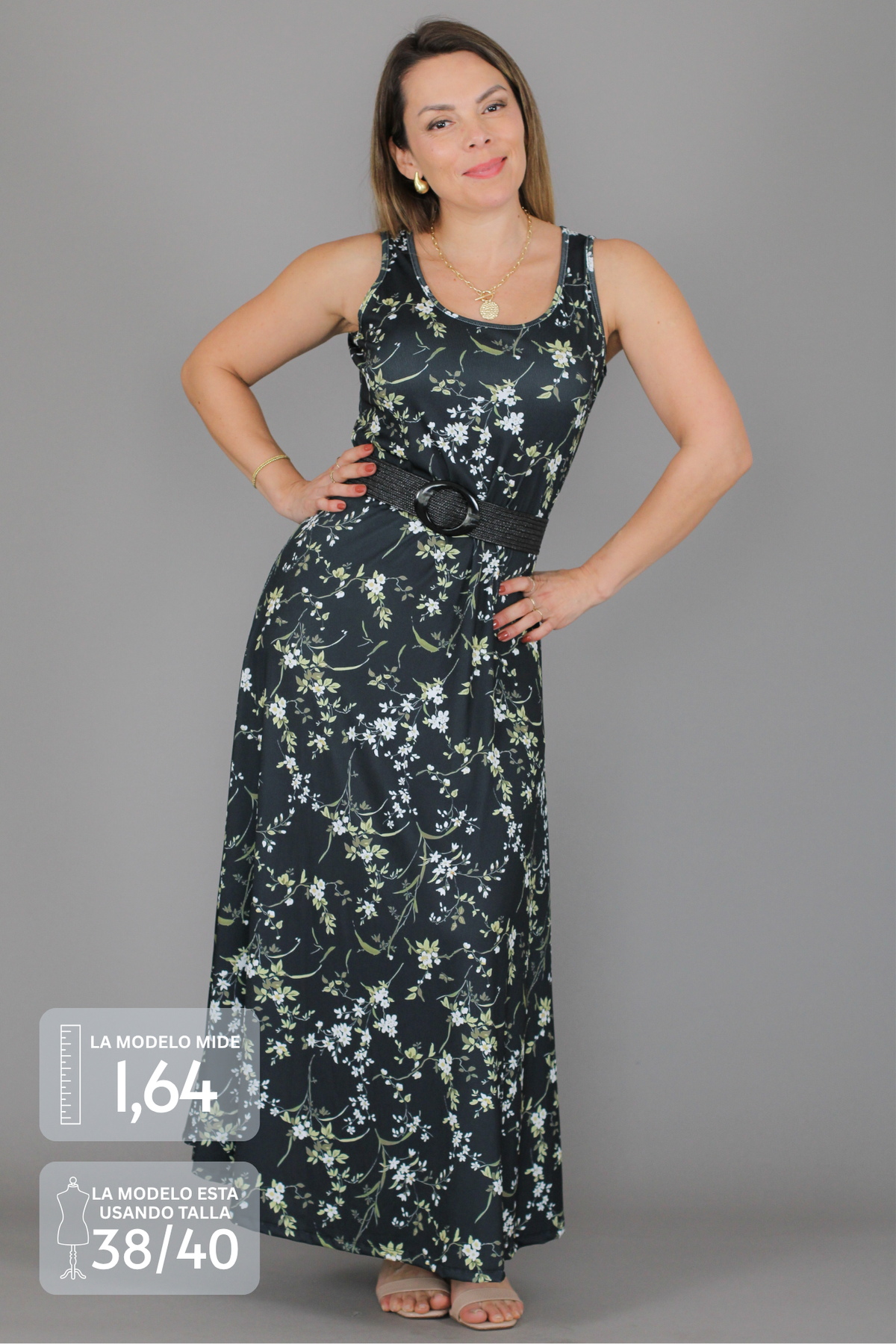 Maxivestido ANA Estampado