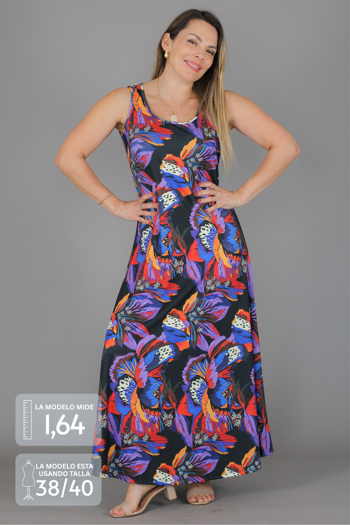 Maxivestido ANA Estampado
