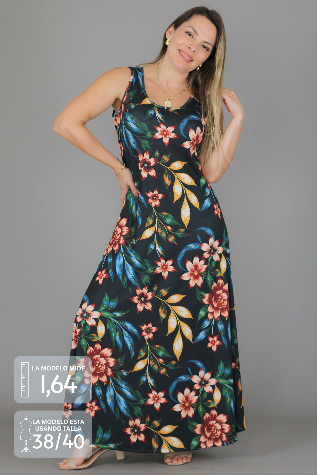 Maxivestido ANA Estampado
