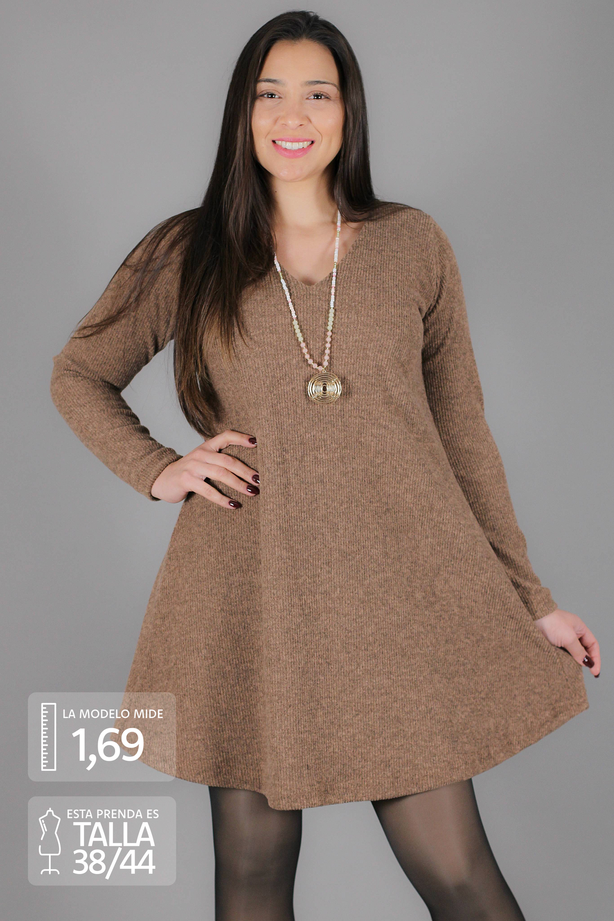Vestido MARGARITA lanilla afranelada