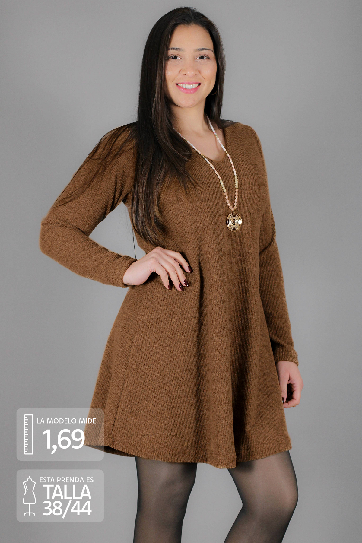 Vestido MARGARITA lanilla afranelada