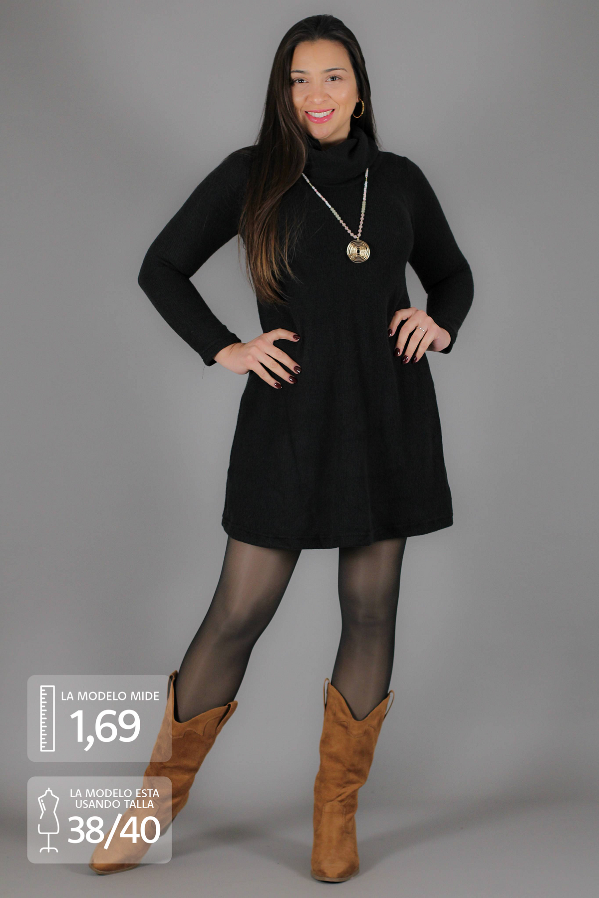 Vestido MARIELA lanilla aterciopelada