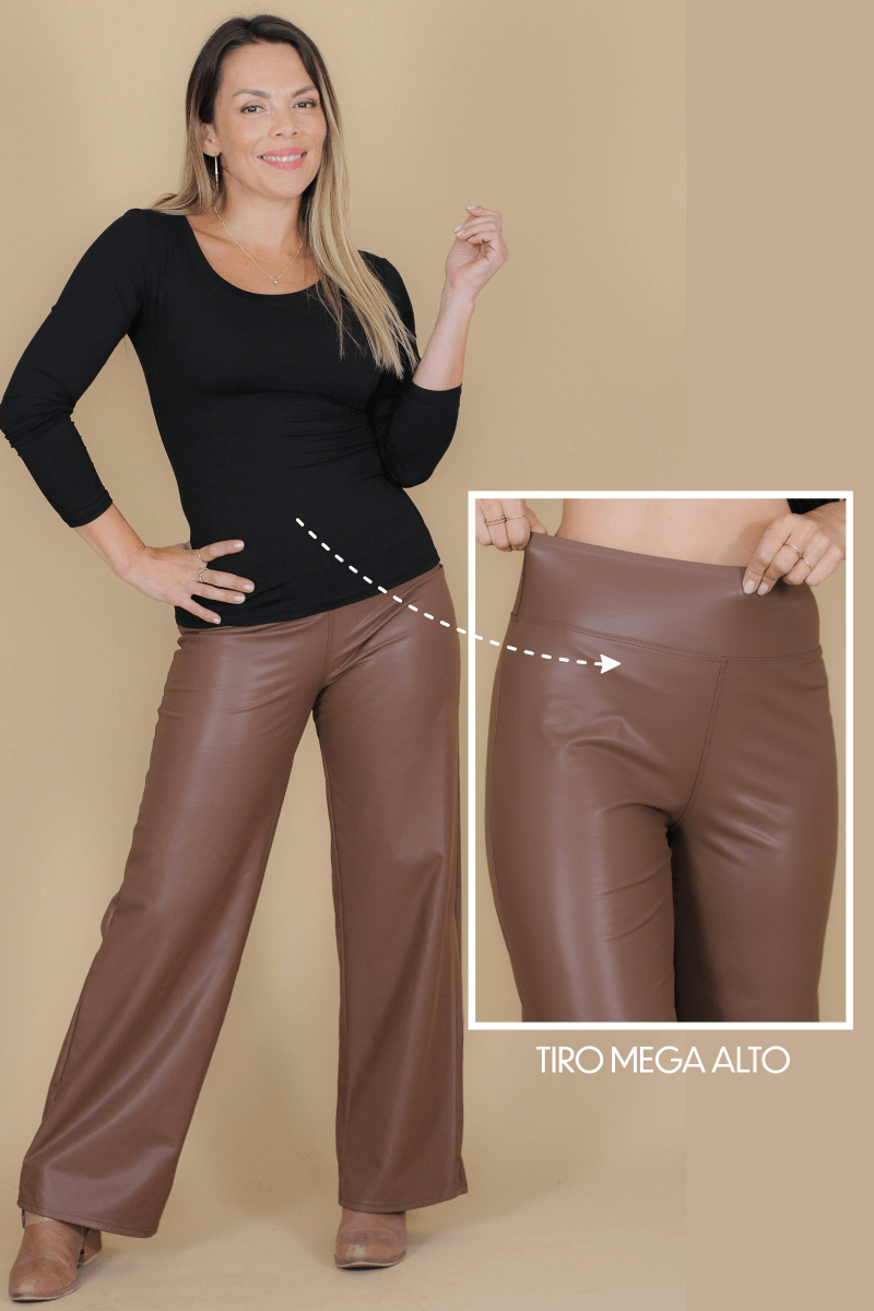 Calza eco cuero JANET - Amanda Moda