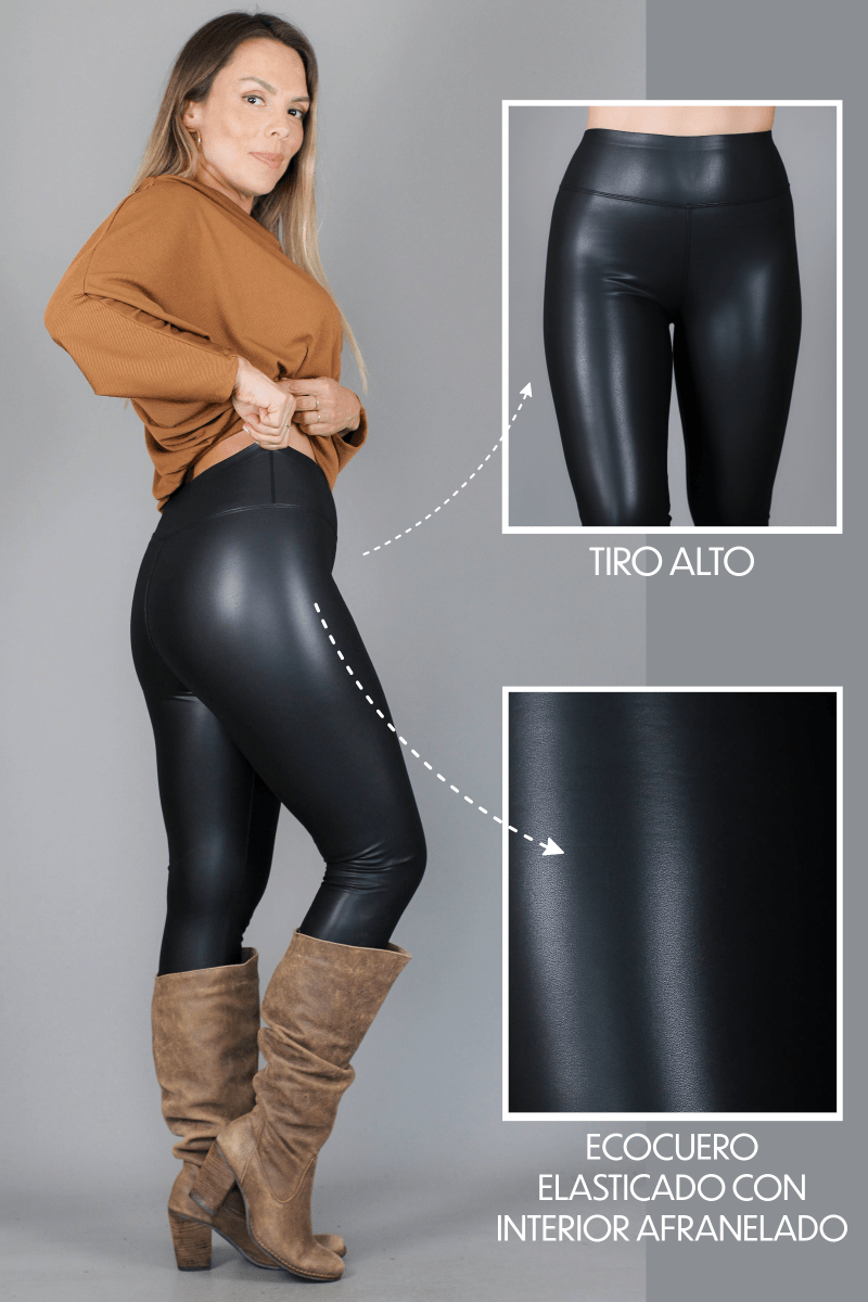 Calza eco cuero SOHO - Amanda Moda