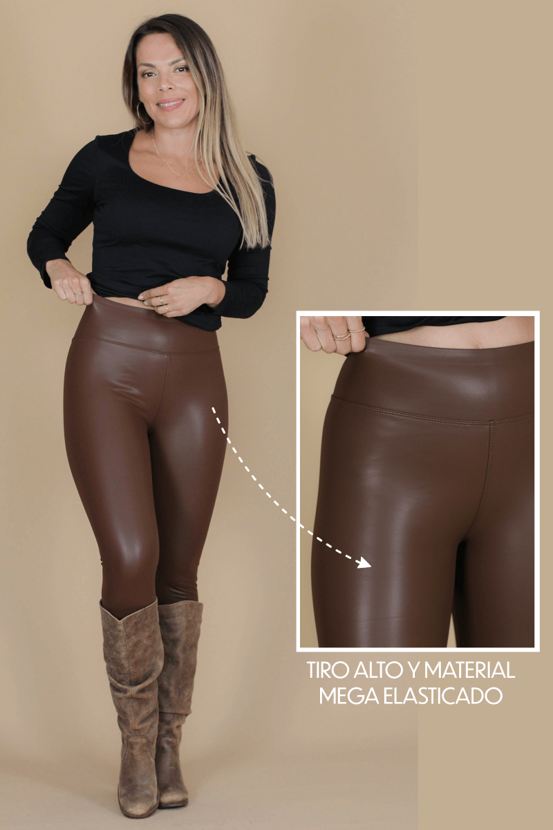 Calza eco cuero SOHO - Amanda Moda