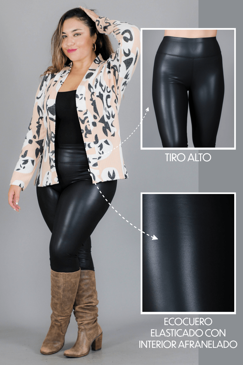 Calza eco cuero SOHO - Amanda Moda