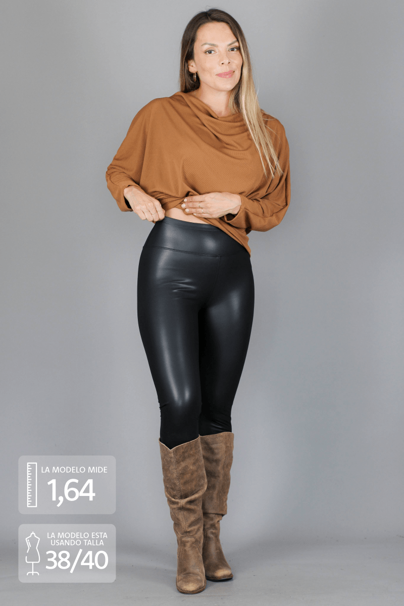 Calza eco cuero SOHO - Amanda Moda