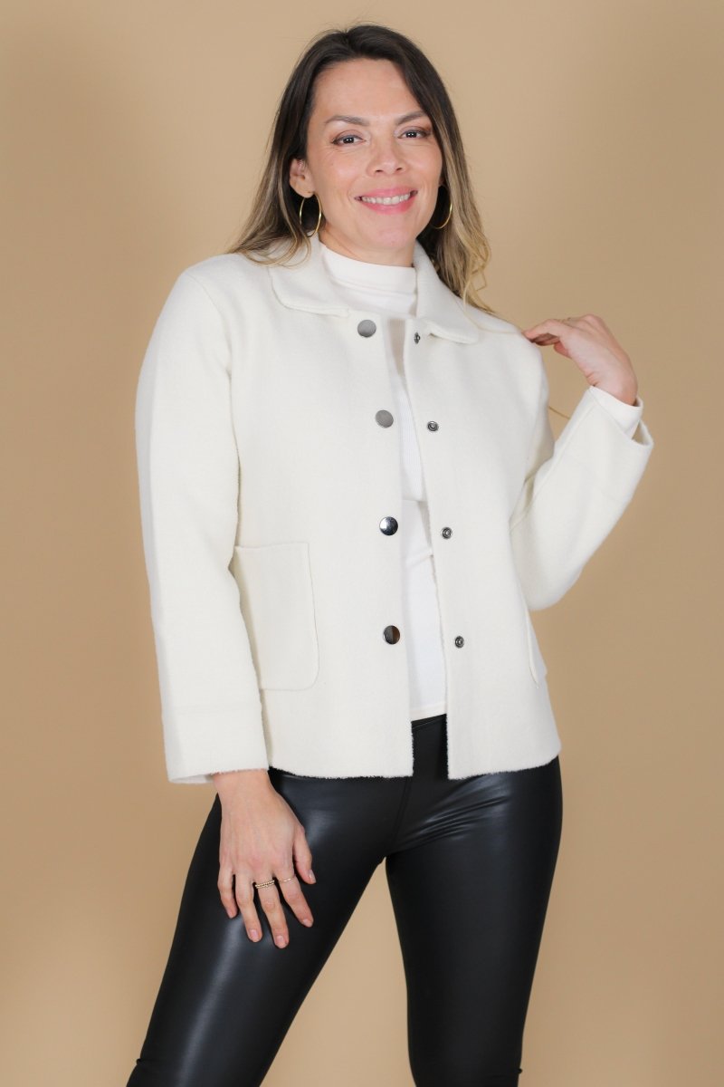 Chaqueta DELIA de lana - Amanda Moda