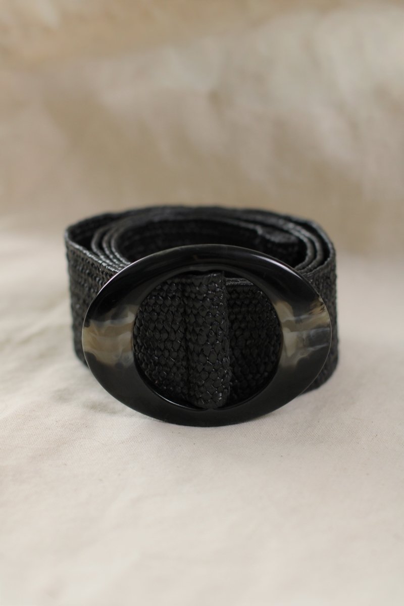 Cinturon de rafia elasticado COAL