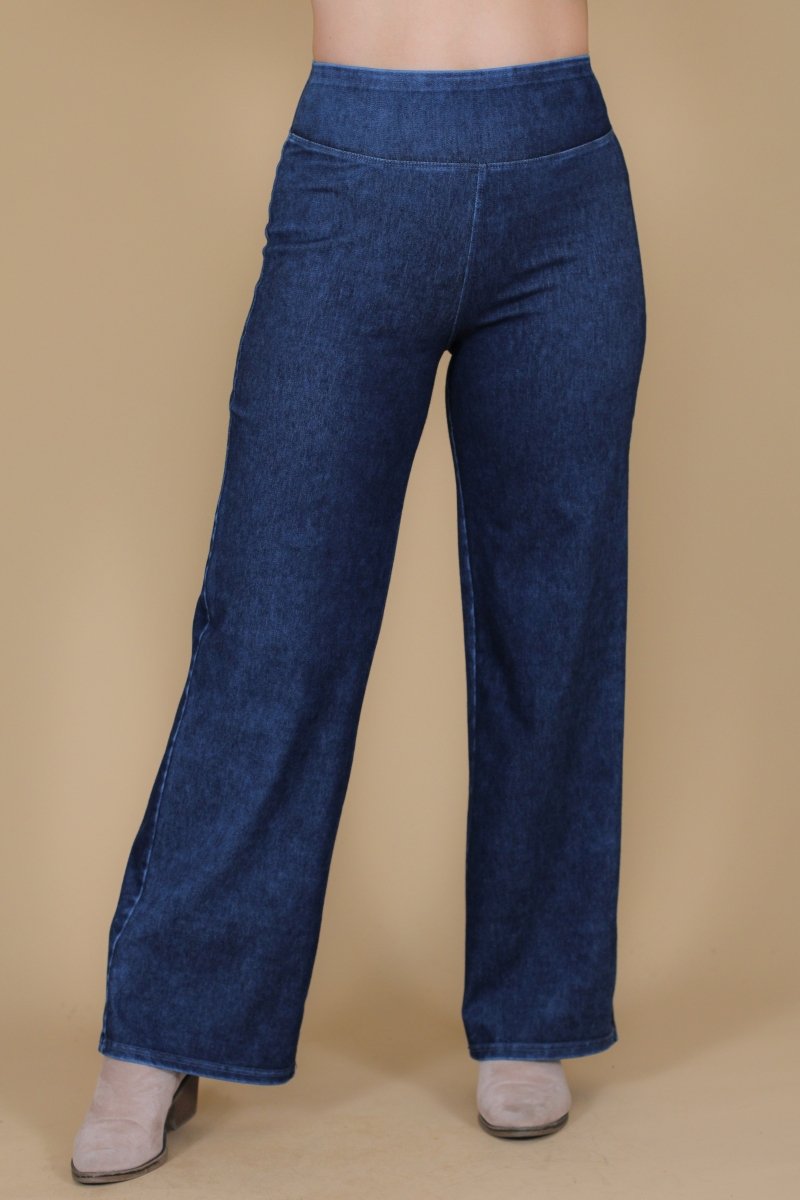 Leggins mezclilla palazzo ALEXIS - Amanda Moda