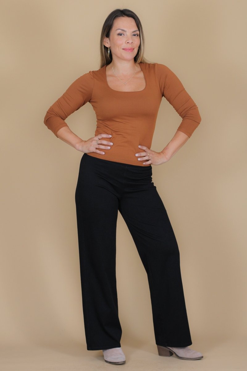 Leggins mezclilla palazzo ALEXIS - Amanda Moda
