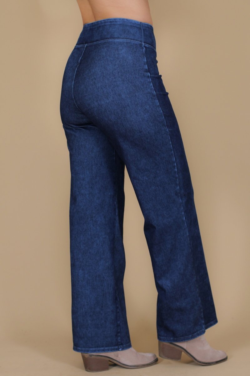 Leggins mezclilla palazzo ALEXIS - Amanda Moda
