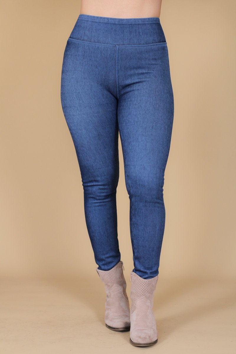Leggins tipo jeans forrado VIOLETA - Amanda Moda