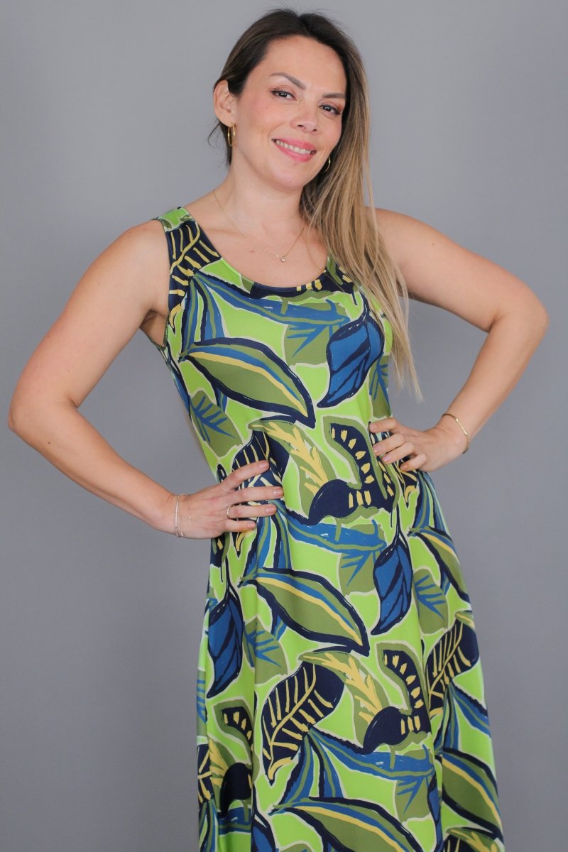 Maxivestido ANA Estampado - Amanda Moda