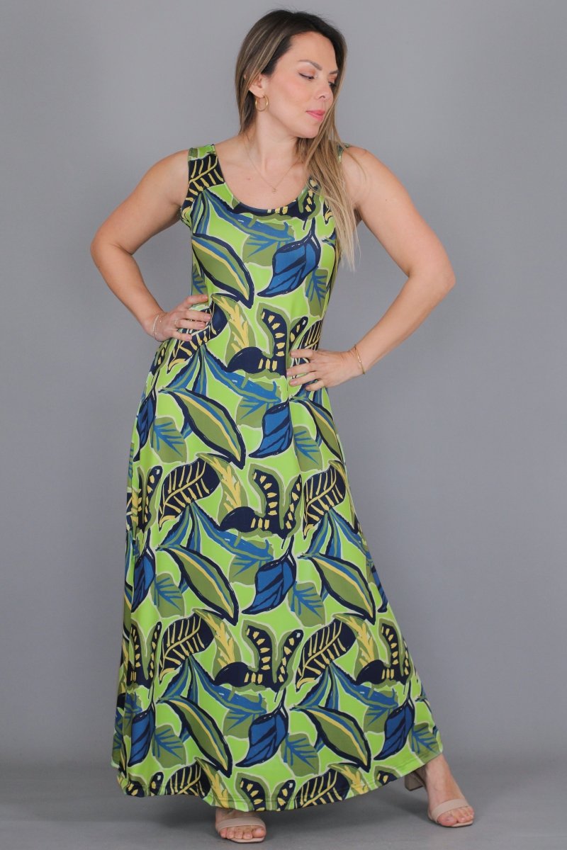 Maxivestido ANA Estampado - Amanda Moda