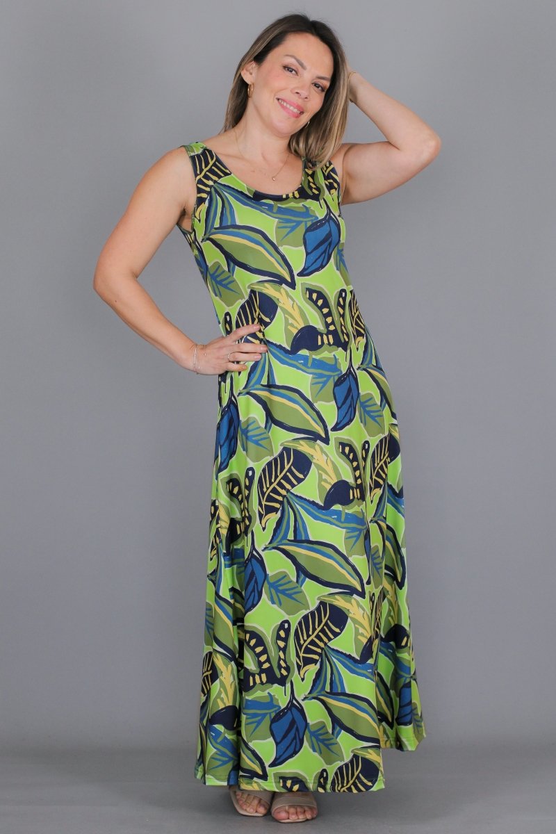 Maxivestido ANA Estampado - Amanda Moda