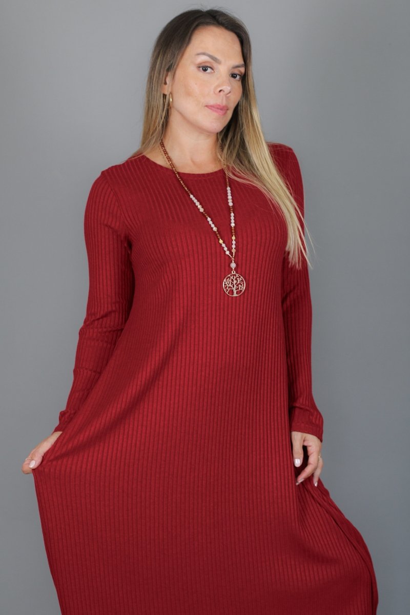 Maxivestido SOFIA lanilla - Amanda Moda