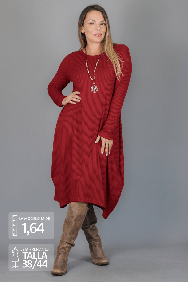 Maxivestido SOFIA lanilla - Amanda Moda