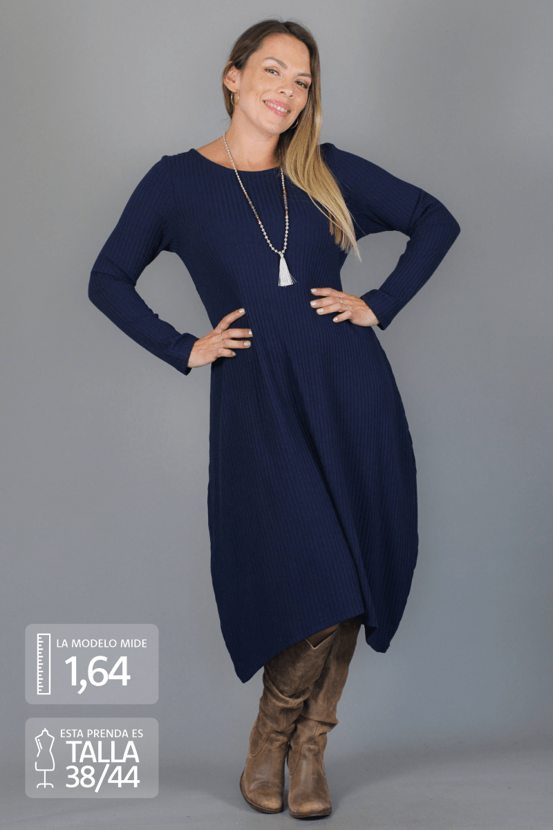 Maxivestido SOFIA lanilla - Amanda Moda