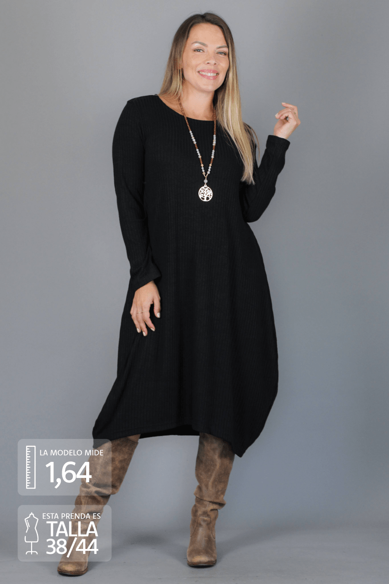 Maxivestido SOFIA lanilla - Amanda Moda