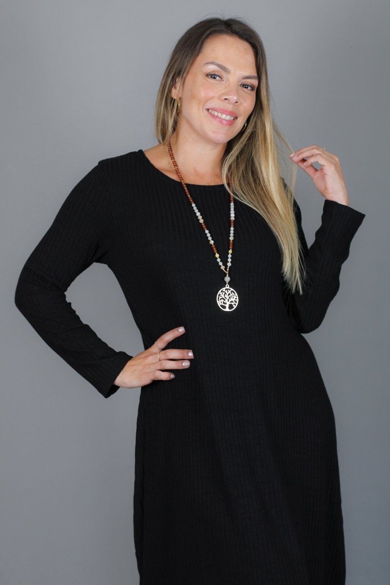 Maxivestido SOFIA lanilla - Amanda Moda