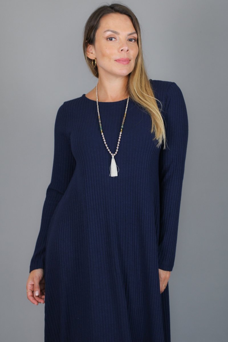 Maxivestido SOFIA lanilla - Amanda Moda