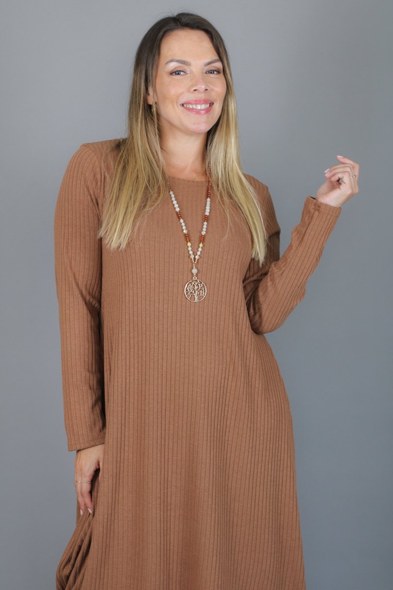 Maxivestido SOFIA lanilla - Amanda Moda