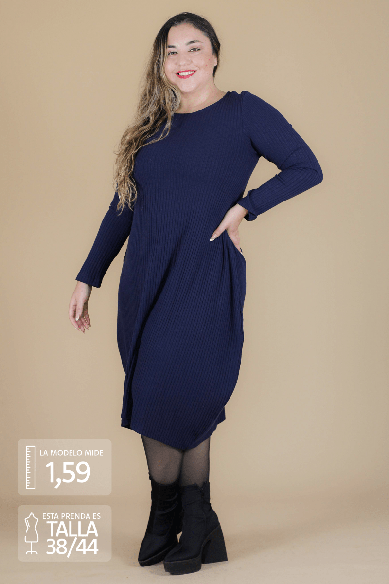 Maxivestido SOFIA lanilla - Amanda Moda