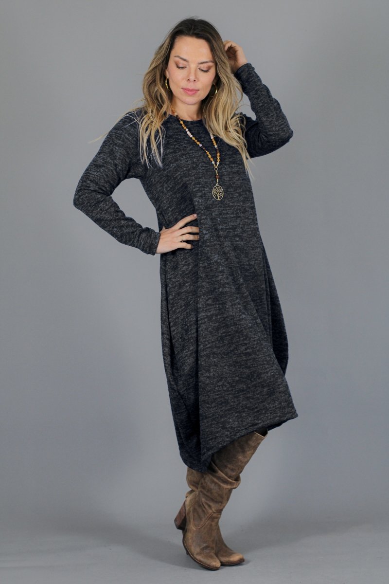 Maxivestido SOFIA Lanilla Italiana - Amanda Moda