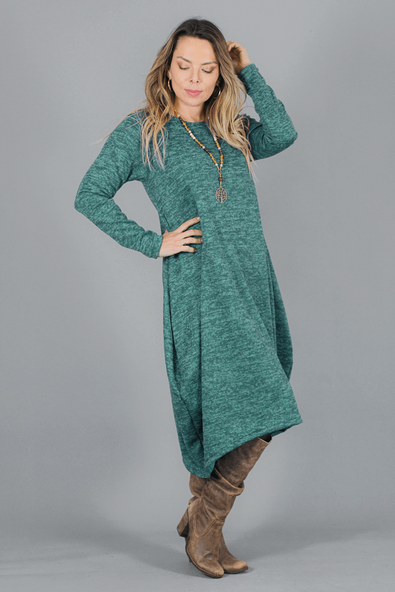 Maxivestido SOFIA Lanilla Italiana - Amanda Moda