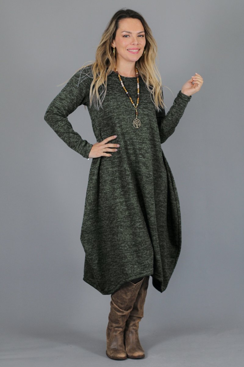 Maxivestido SOFIA Lanilla Italiana - Amanda Moda