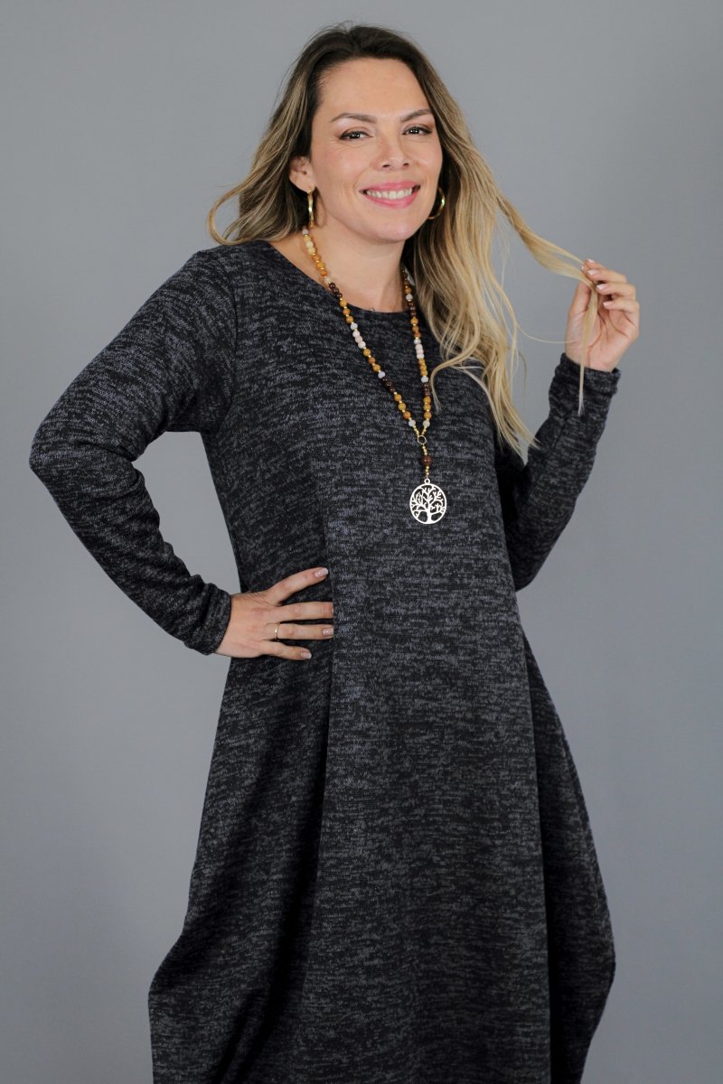 Maxivestido SOFIA Lanilla Italiana - Amanda Moda