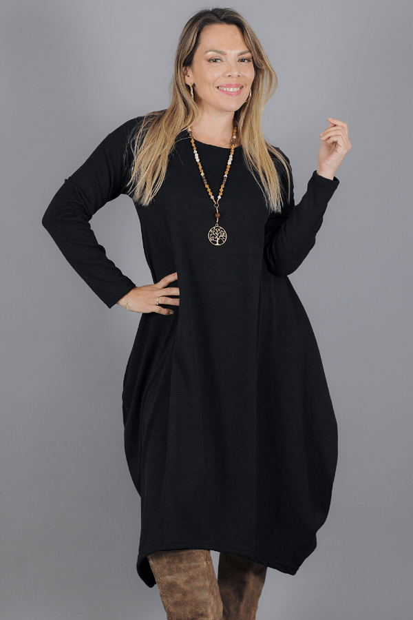 Maxivestido SOFIA Lanilla Melange - Amanda Moda