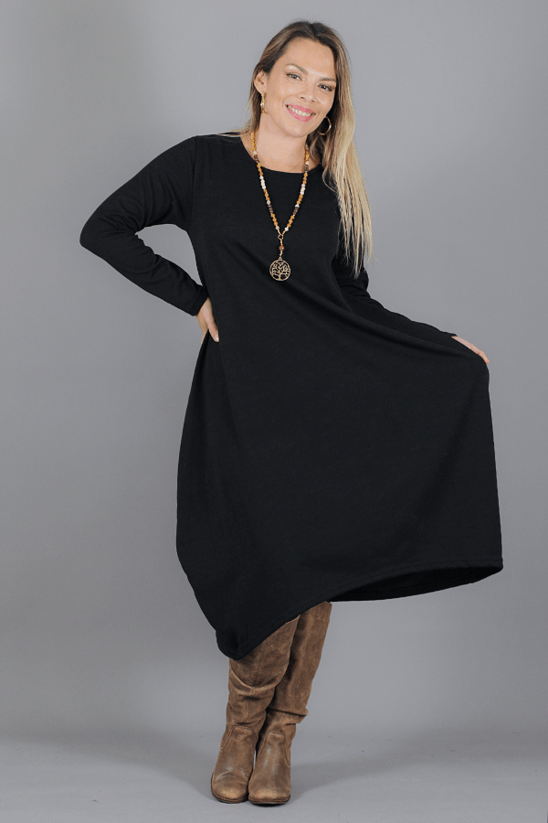 Maxivestido SOFIA Lanilla Melange - Amanda Moda