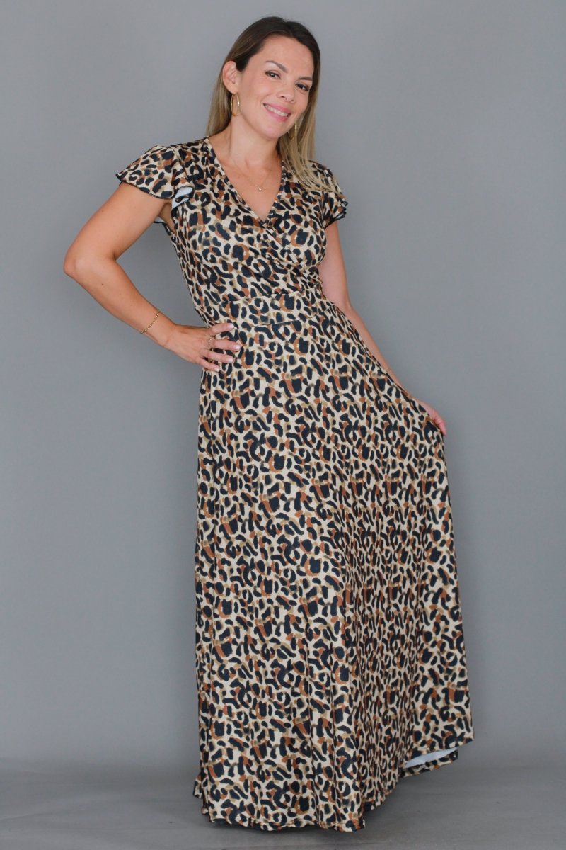 Maxivestido SOL estampado - Amanda Moda