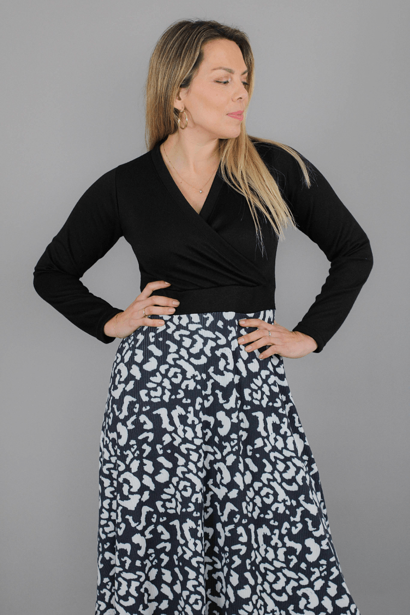 Maxivestido SOLEDAD Estampado - Amanda Moda