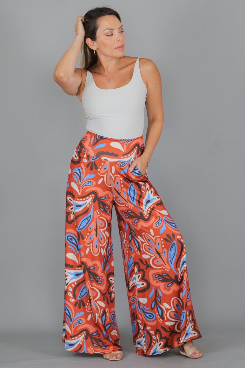 Palazzo FEÑA estampado - Amanda Moda