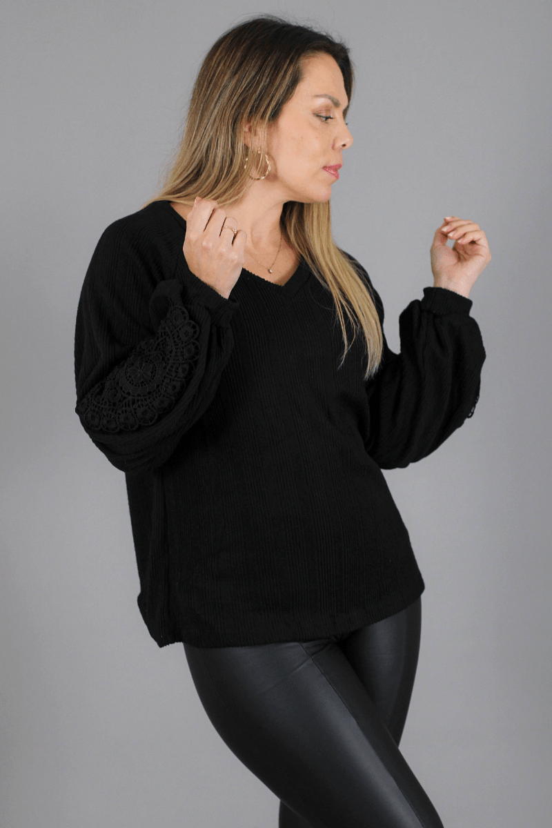 Polera lanilla TERRY - Amanda Moda