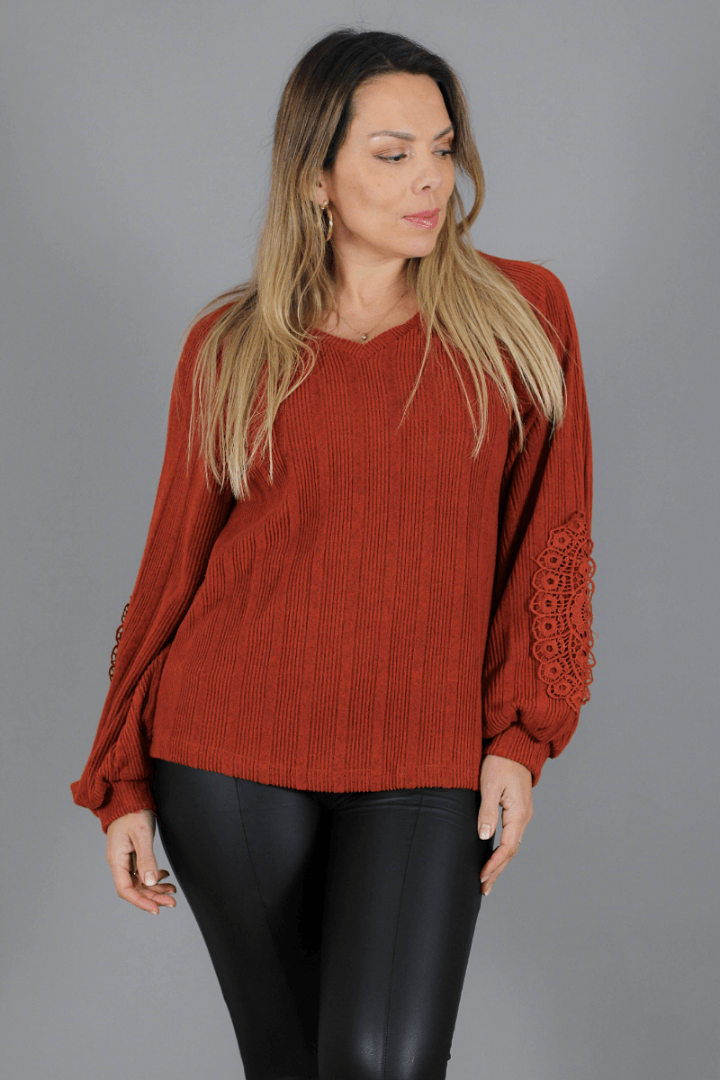 Polera lanilla TERRY - Amanda Moda