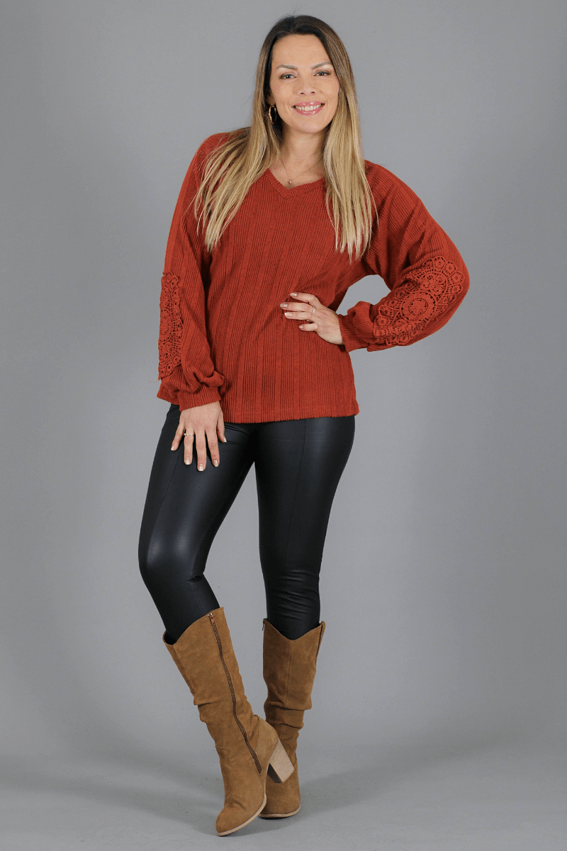 Polera lanilla TERRY - Amanda Moda