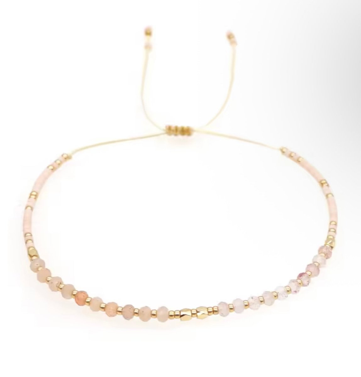 Pulsera mostacillas ajustable - Amanda Moda